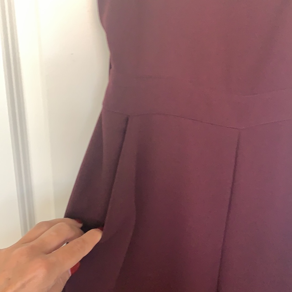 Sleeveless Wide-Leg Jumpsuit in Deep Burgundy - Picture 3 of 7